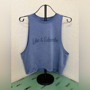 Blue Aerie Sleeveless Crop Top